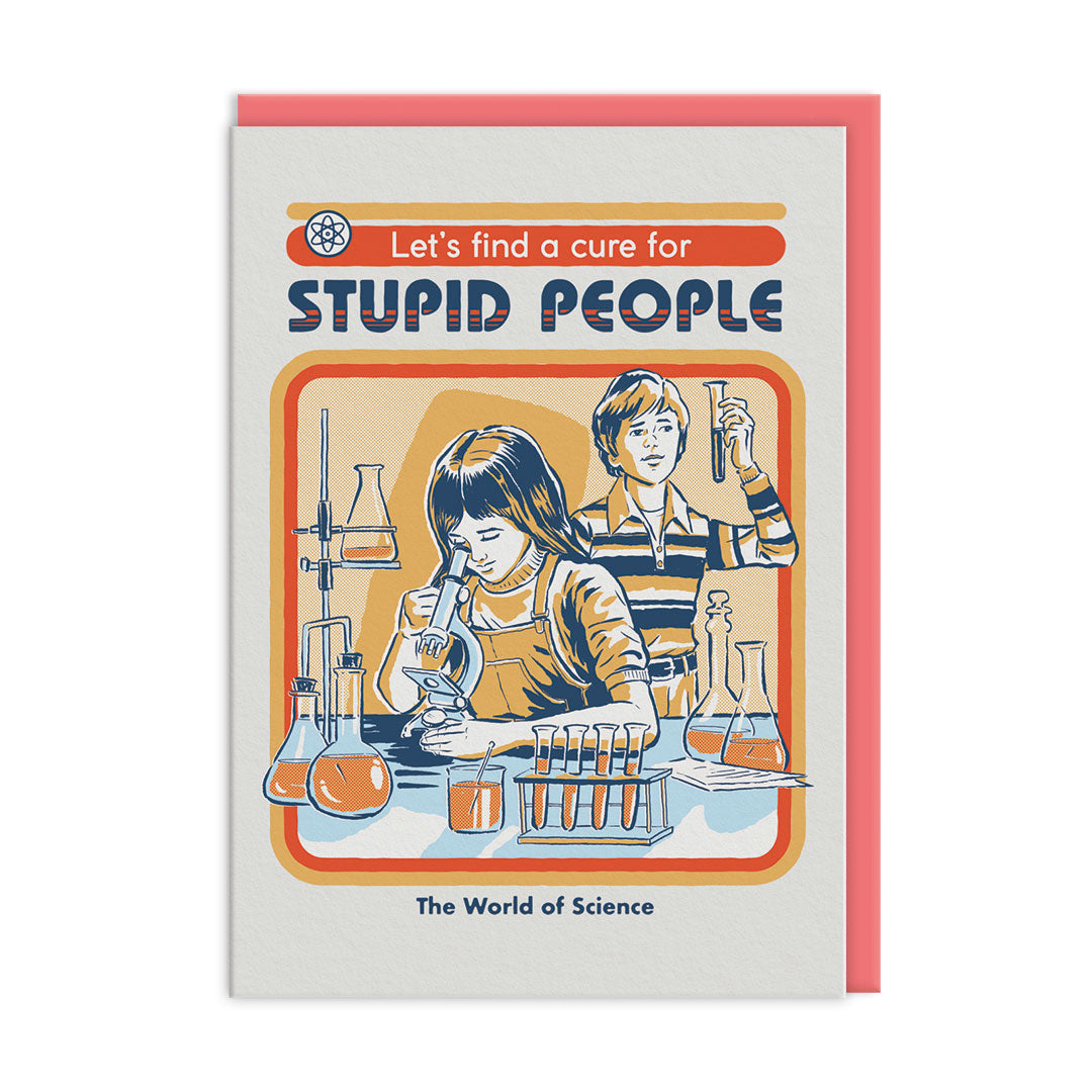 Picture of Cure For Stupid People Greeting Card (8804)