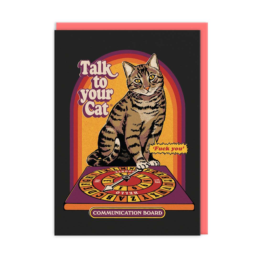 Picture of Talk To Your Cat Greeting Card (9532)