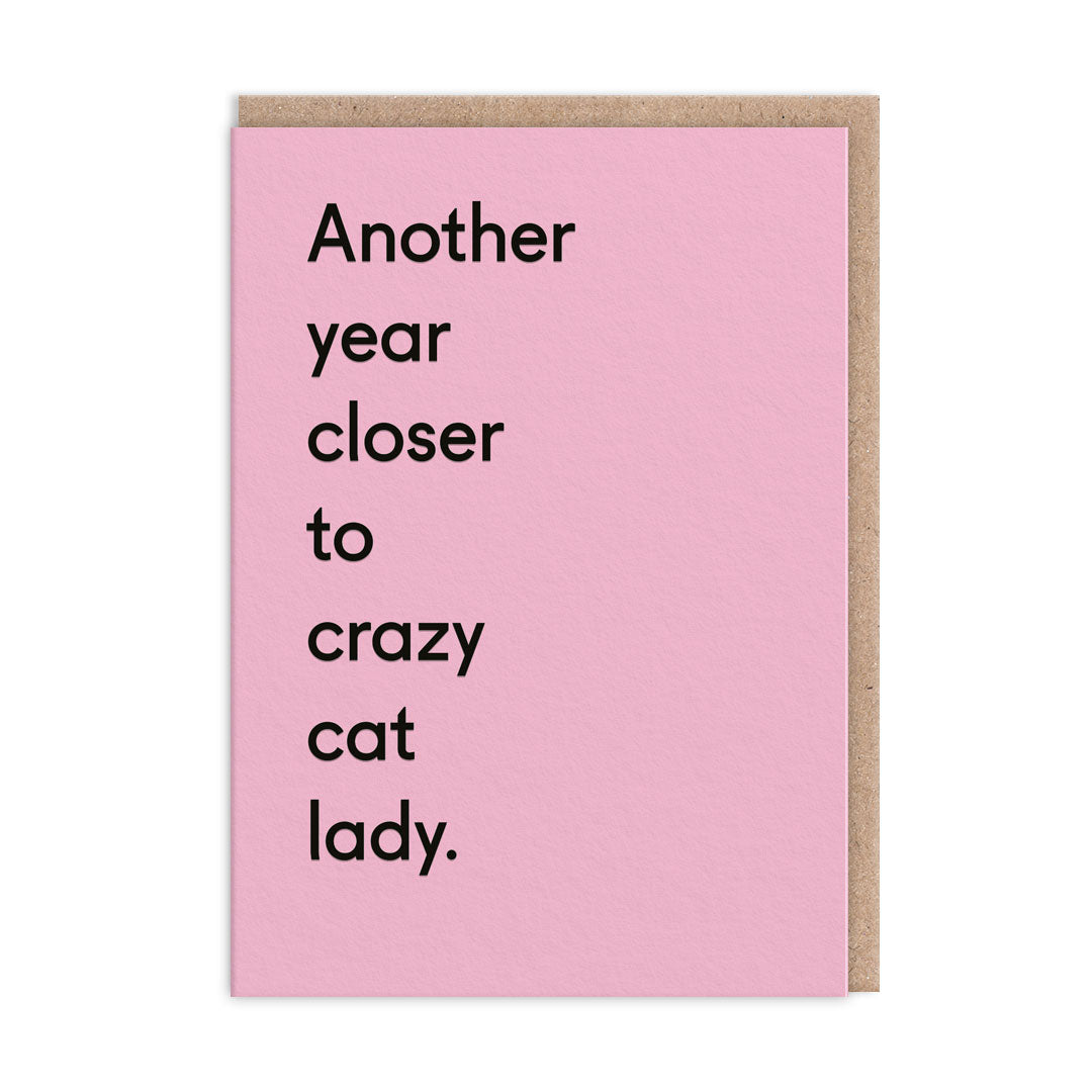 Picture of Another Year Closer To Crazy Cat Lady Card (3468)