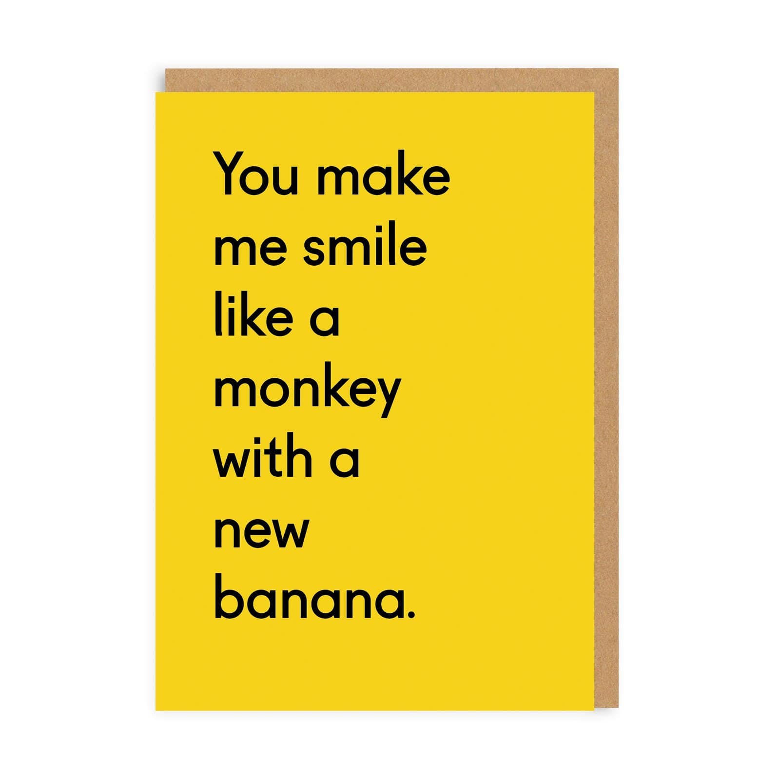 Picture of Monkey With a New Banana Card (3322)