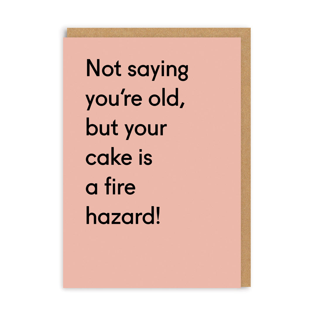 Picture of Your Cake Is a Fire Hazard Card (5271)