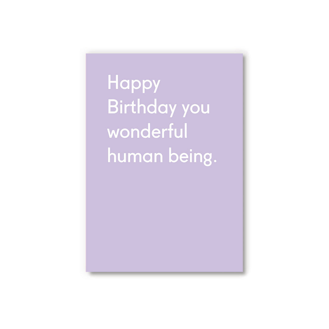 Picture of Wonderful Human Being Postcard (12315)