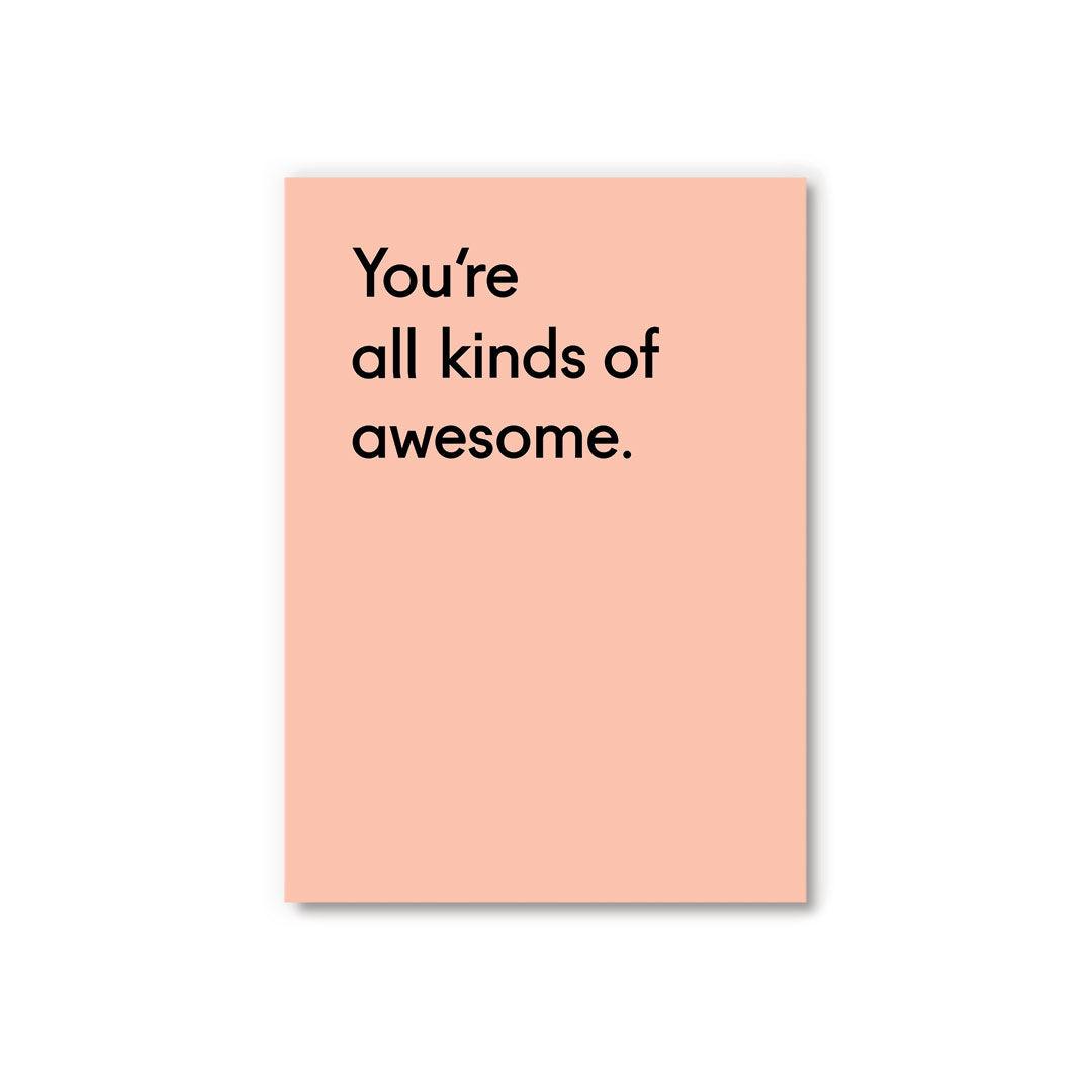 Picture of All Kinds Of Awesome Postcard (12317)