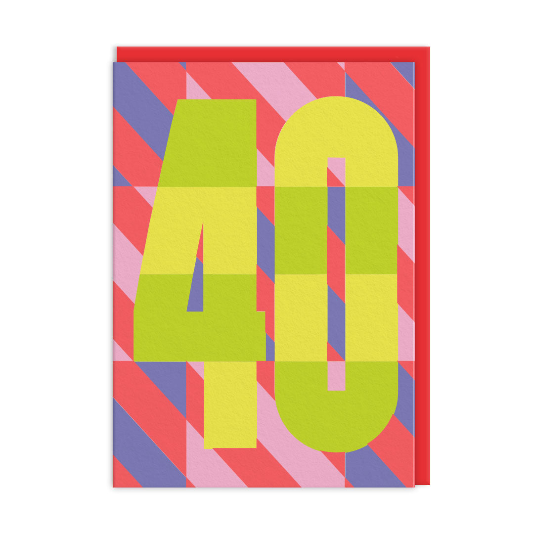 Picture of 40 Greeting Card (11427)