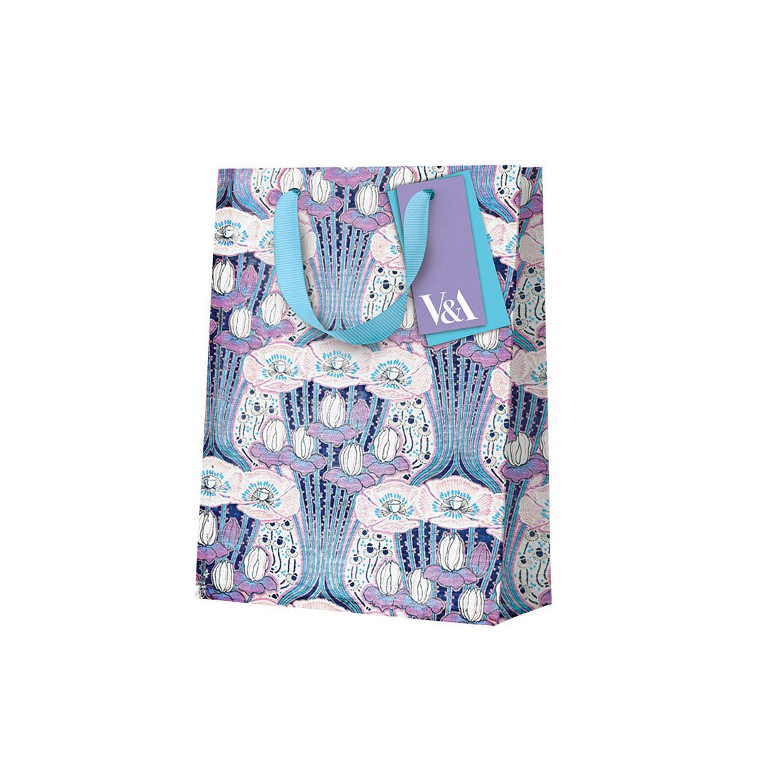 Picture of Floral Art Deco Floral Medium Gift Bag (12560)