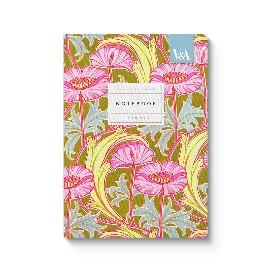 Picture of Floral Pink Poppies Paperback Notebook (12540)