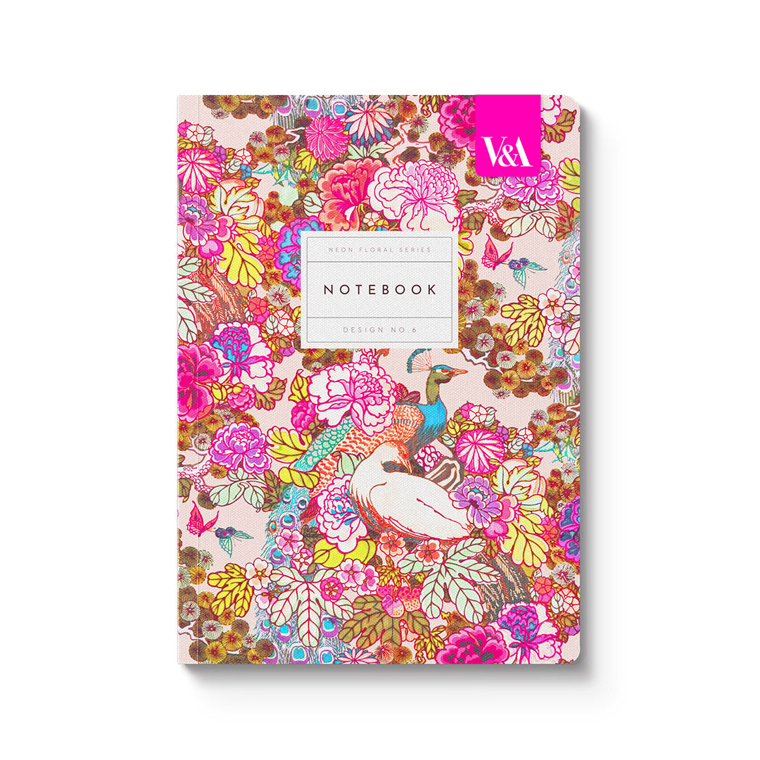 Picture of Floral Peacock Floral Paperback Notebook (12541)