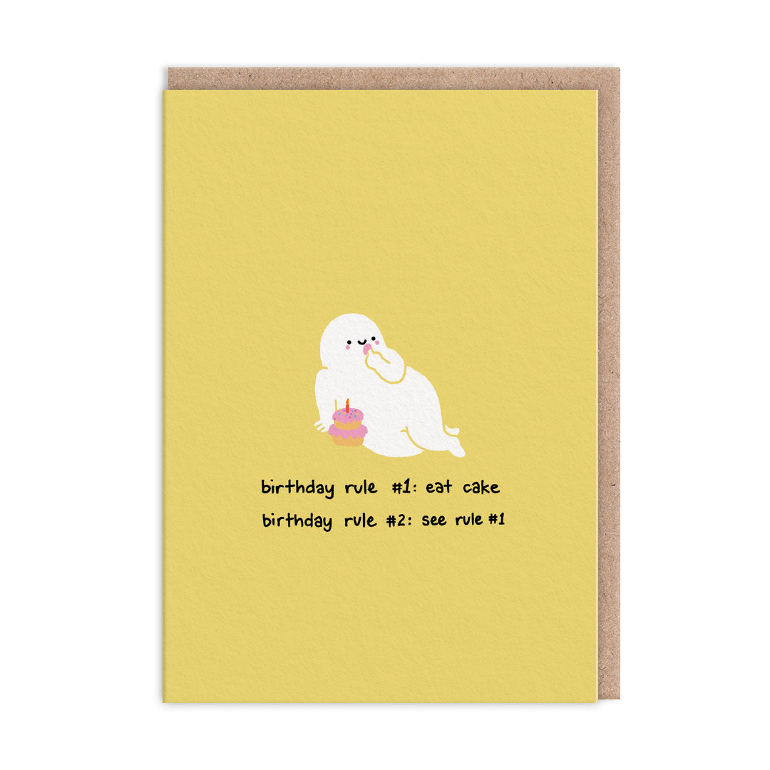 Picture of Birthday Rule Greeting Card (10489)