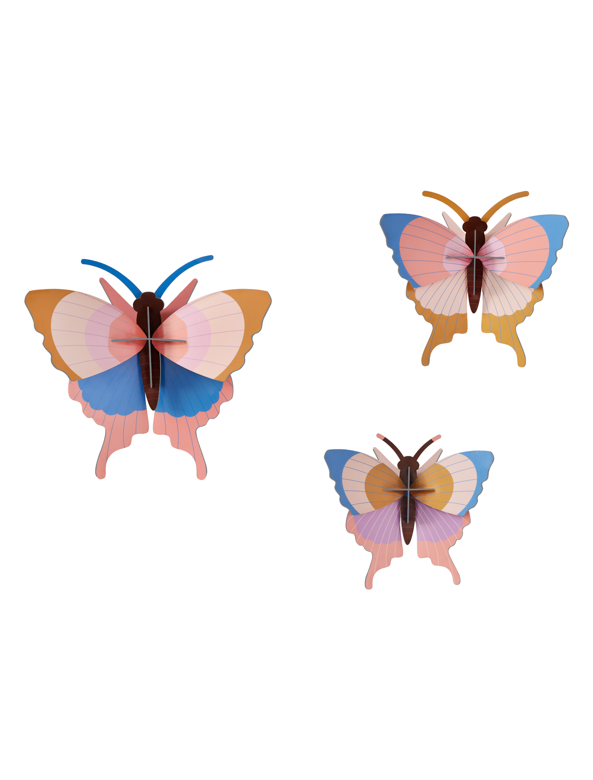 Picture of Gold Rim Butterflies, set of 3