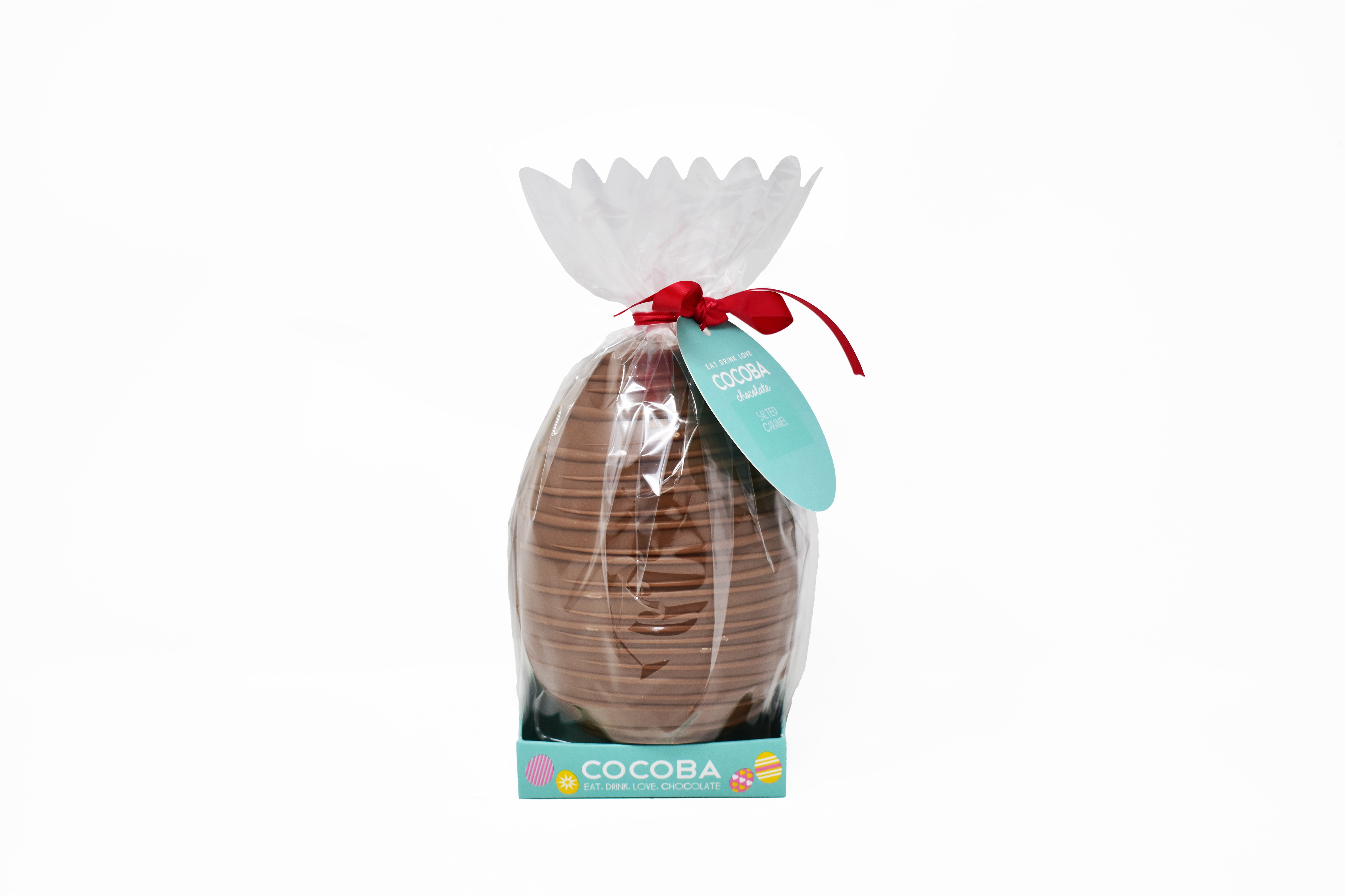 Picture of Salted Caramel Easter Egg with milk chocolate driz