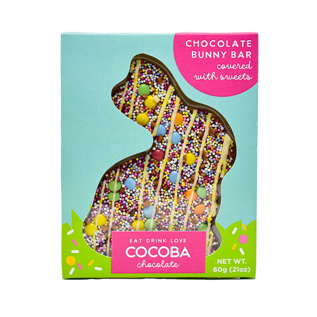 Picture of Loaded Bunny bar with candy beans and sprinkles