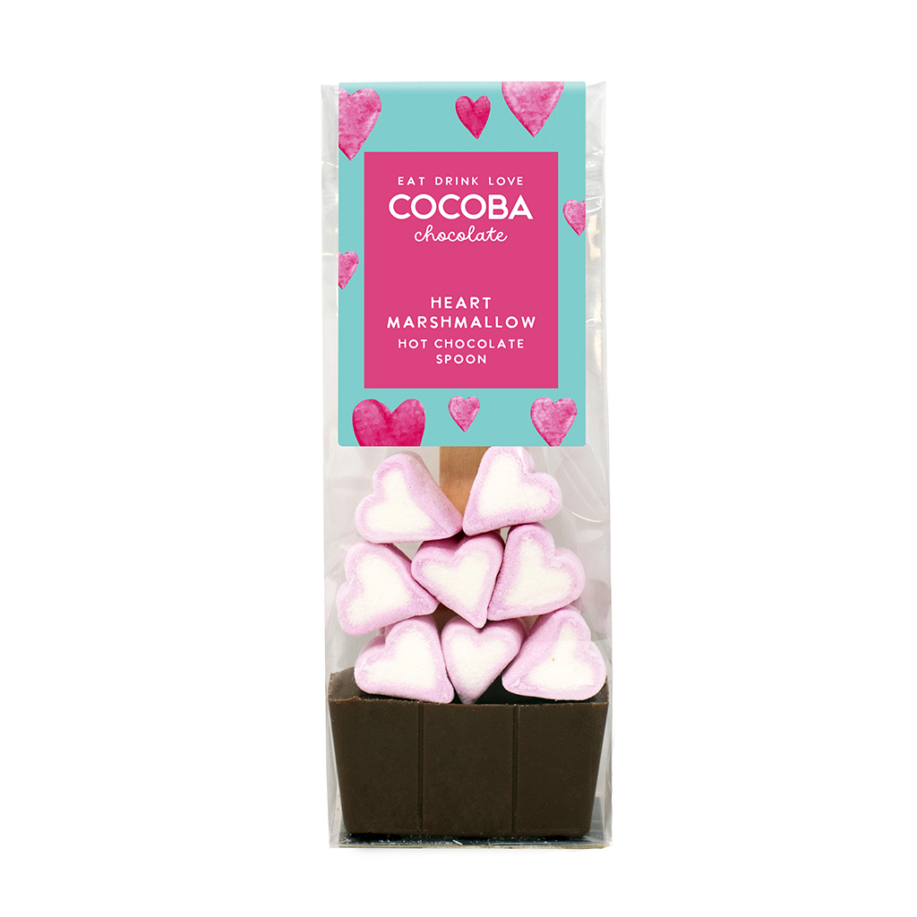 Picture of Heart Marshmallow Milk Chocolate spoon