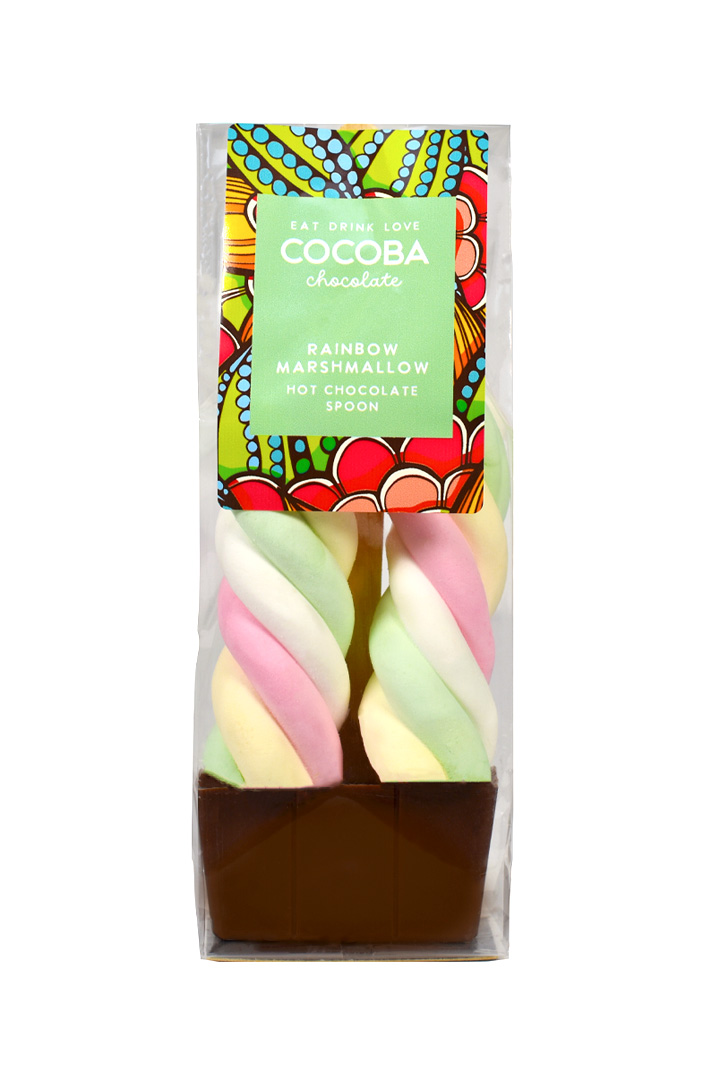 Picture of Rainbow Marshmallow Milk Hot Chocolate Spoons