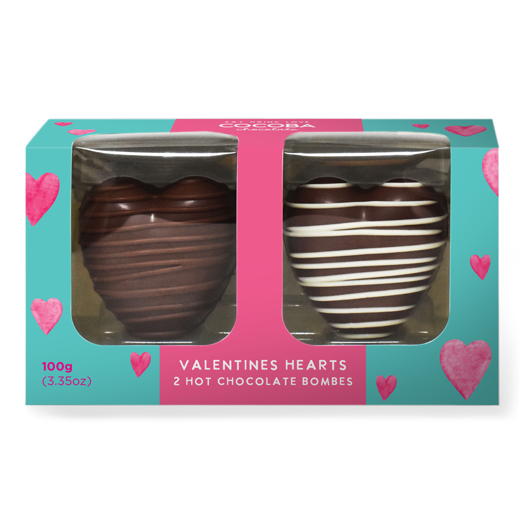 Picture of Heart Shaped Hot Chocolate Bombe Twin Pack