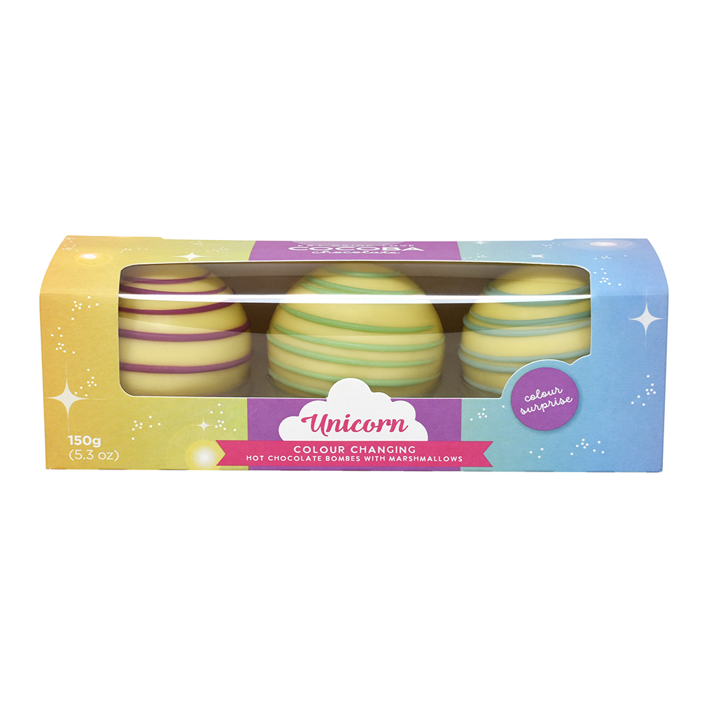 Picture of Unicorn Color Surprise Hot Chocolate Bombes, 3 Pac