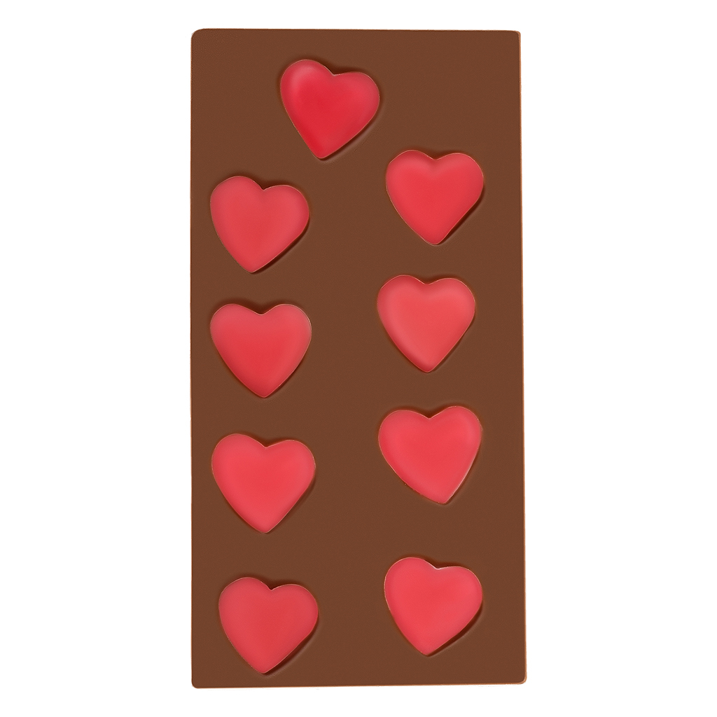 Picture of Jelly Heart Milk Chocolate Bar