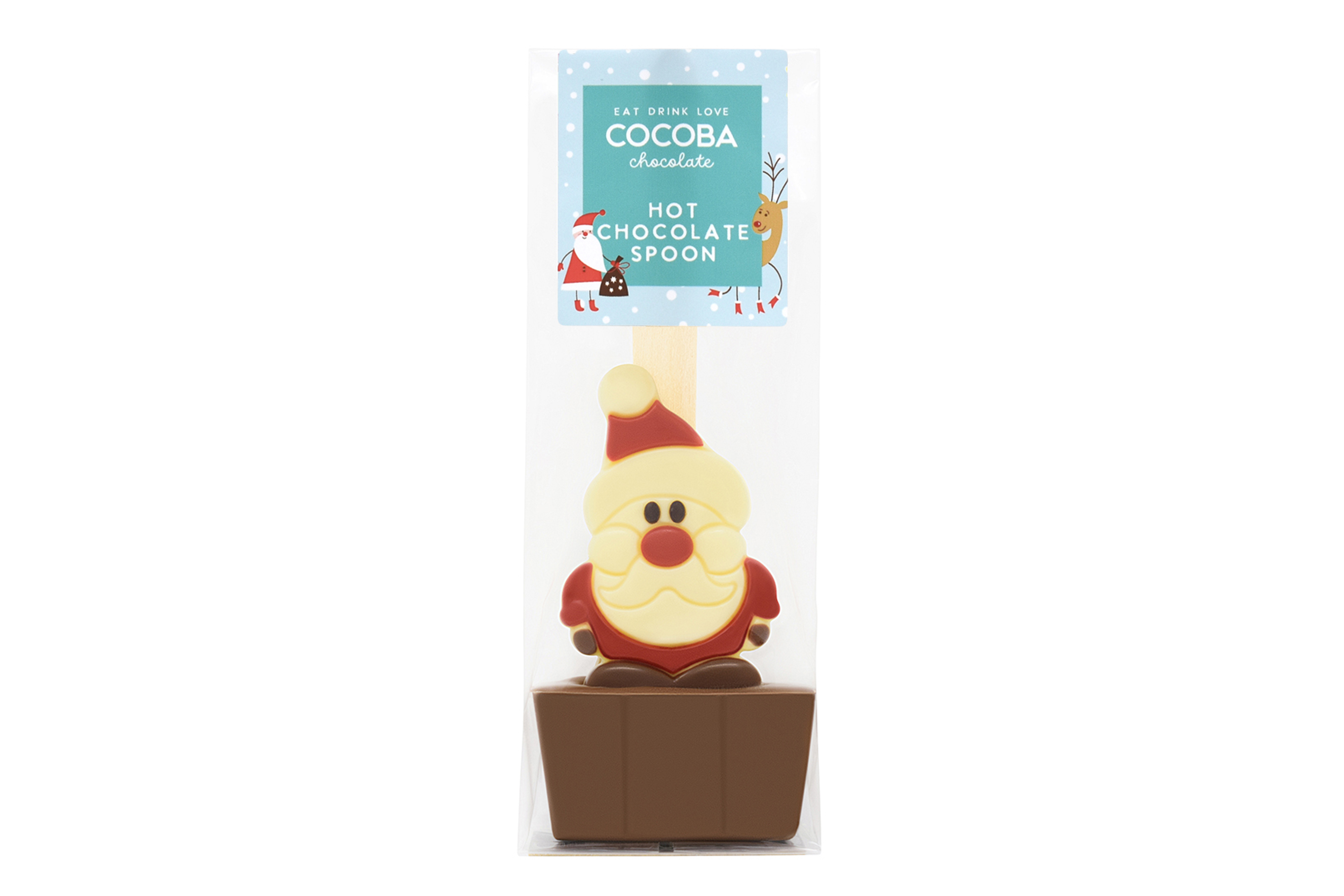Picture of Christmas Santa Milk Hot Chocolate Spoon