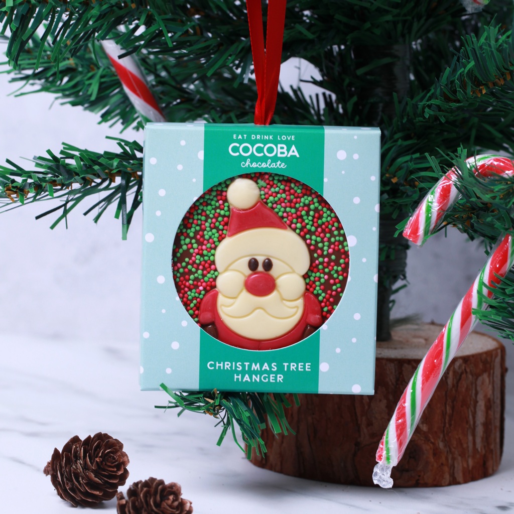 Picture of Christmas Santa Milk Chocolate Tree Hanger