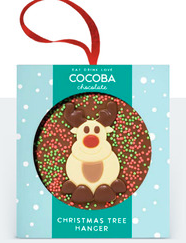 Picture of Christmas Reindeer Milk Chocolate Tree Hanger