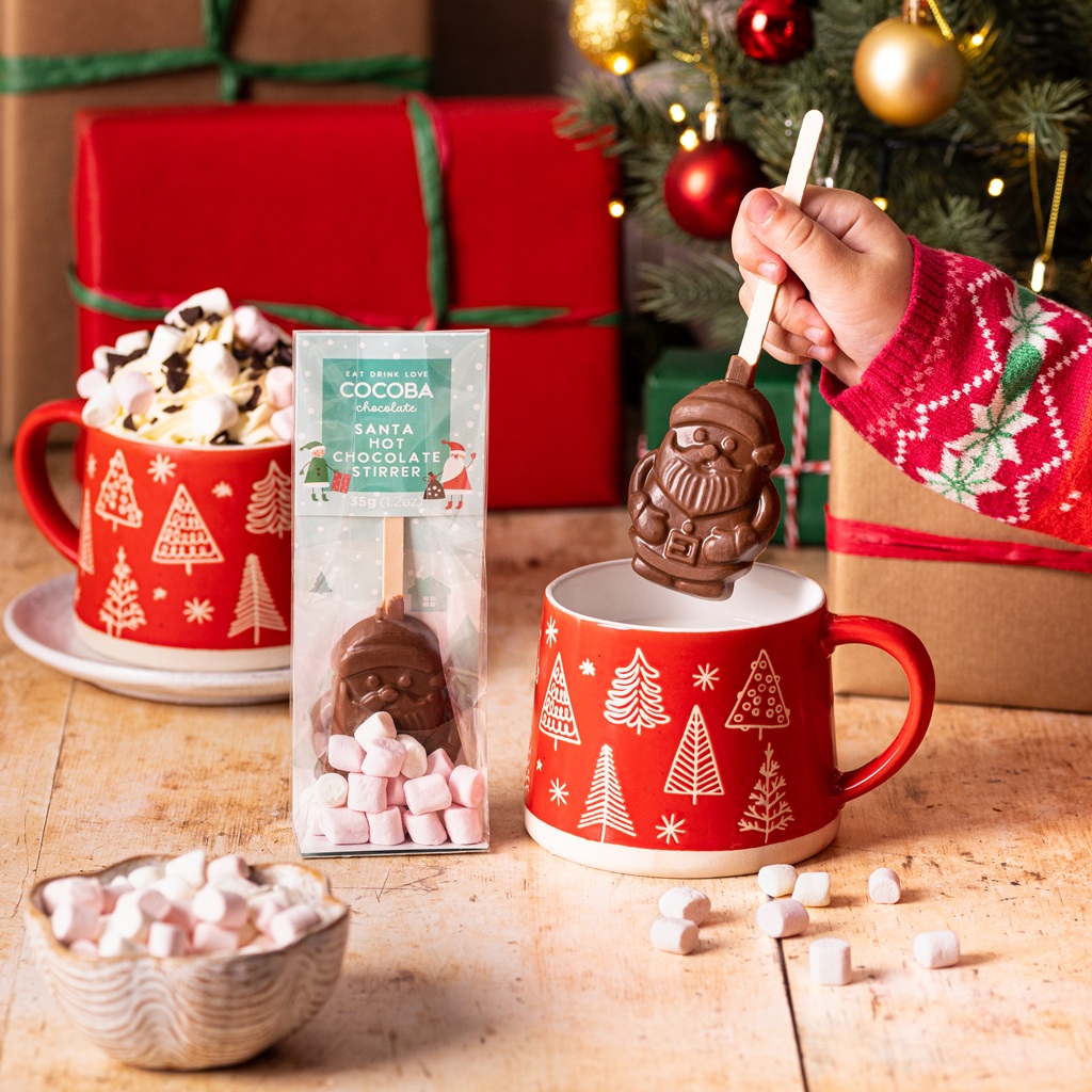 Picture of Santa Hot Chocolate Stirrer