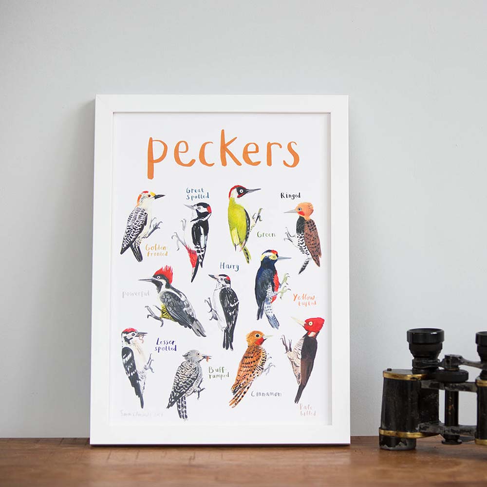 Picture of Peckers A4 Print