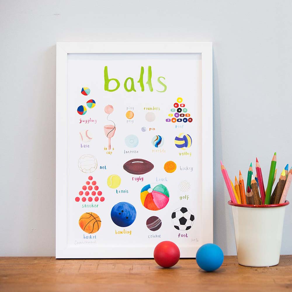 Picture of Balls A4 Print