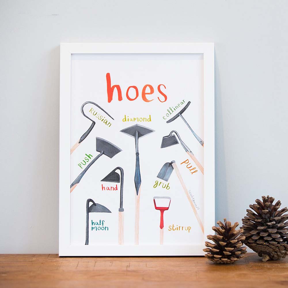 Picture of Hoes A4 Print