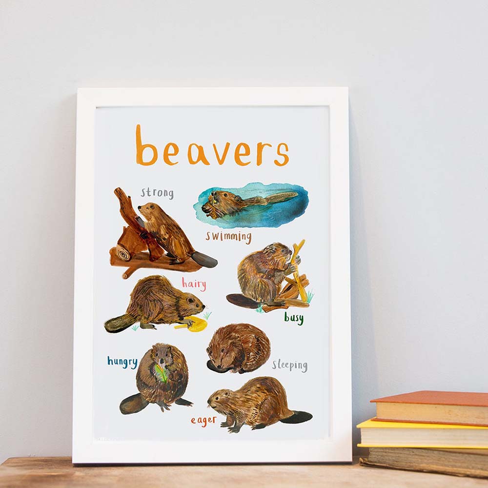 Picture of Beavers A4 Print