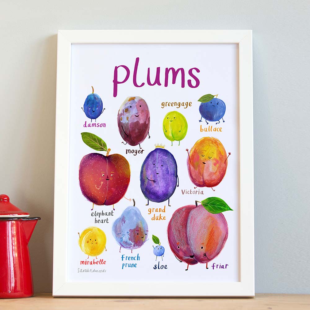 Picture of Plums A4 Print