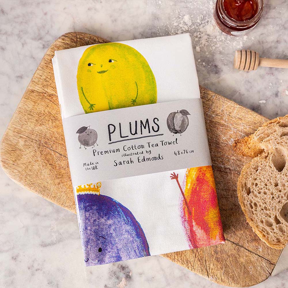 Picture of Plums Tea Towel