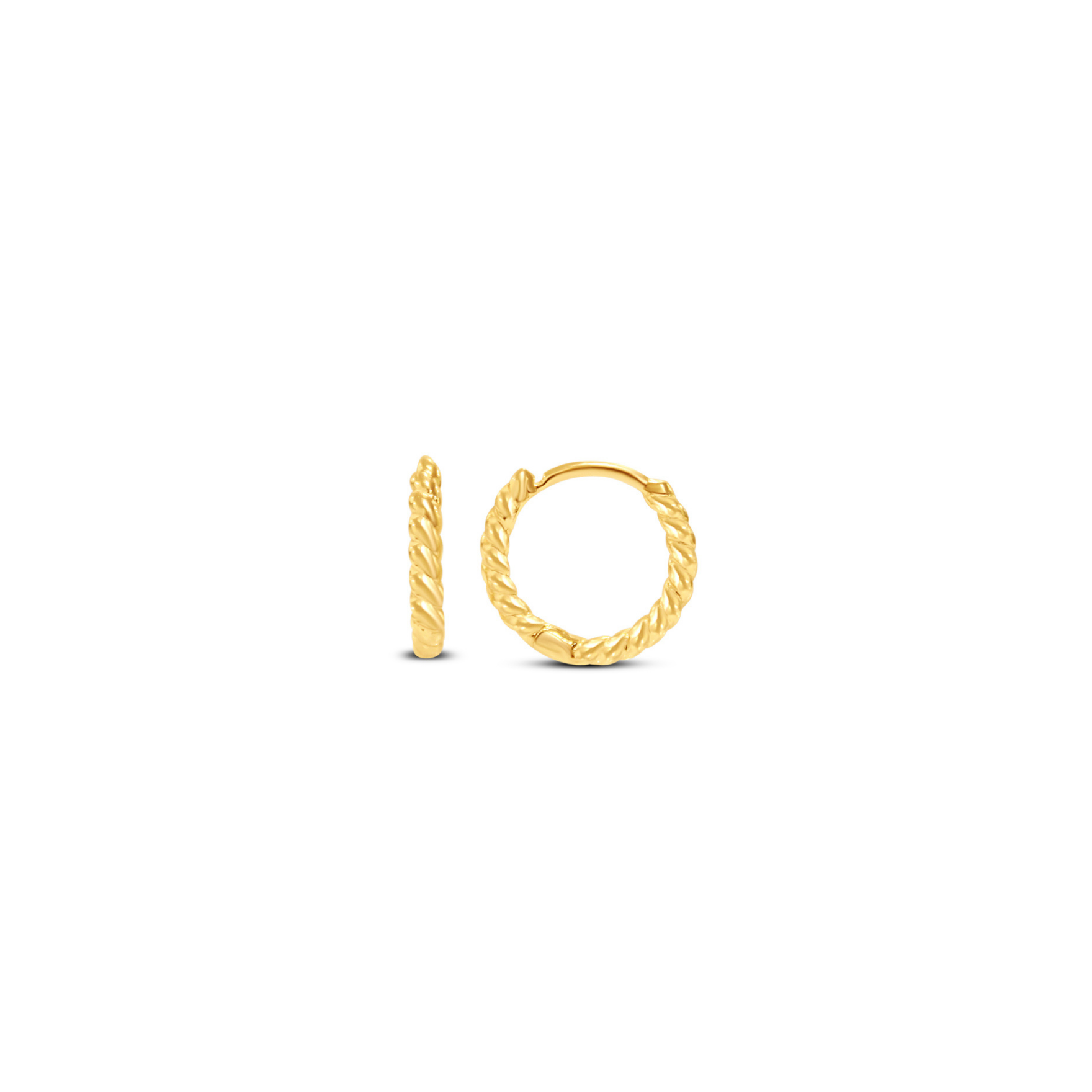 Picture of Braided Hoops Small - 14K