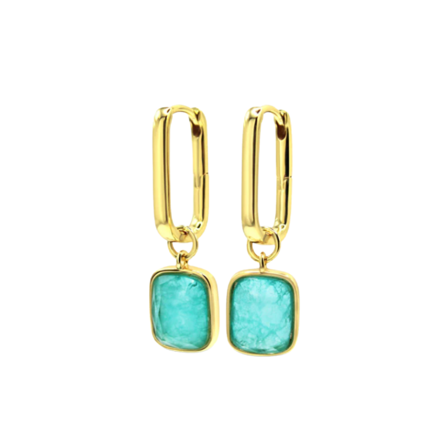 Picture of Luxe Cushion Hoops - 14K - Capri Dream