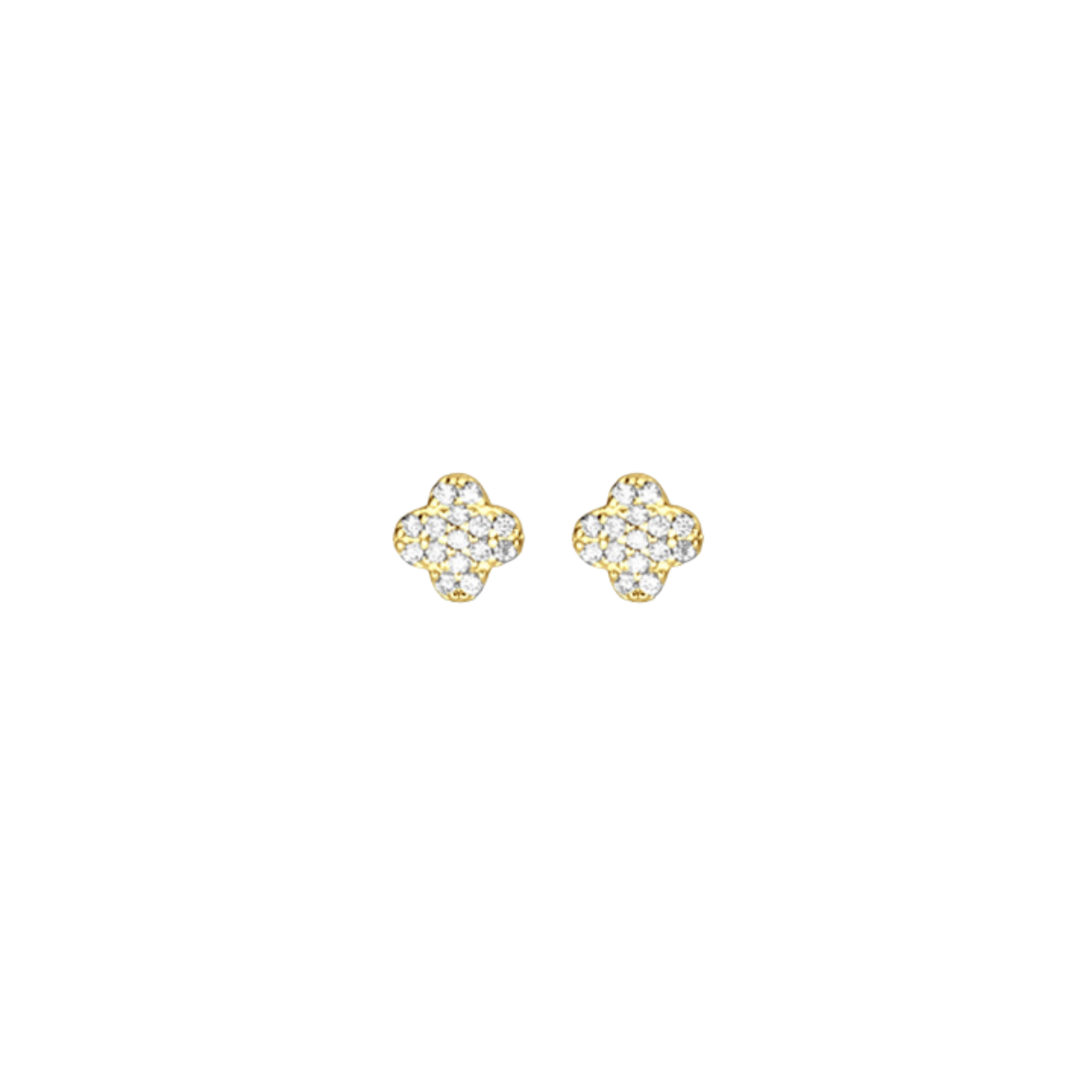 Picture of Mini Clover Studs - 14K