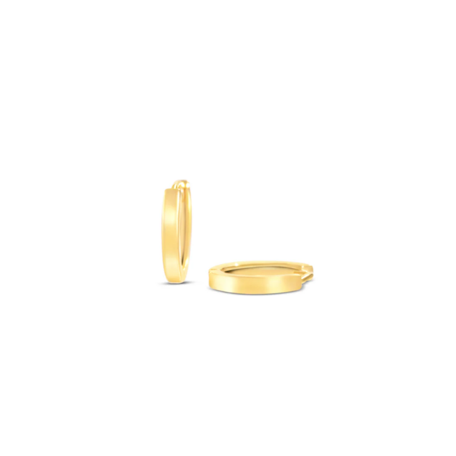 Picture of Shimmer Huggie Hoops - 14K
