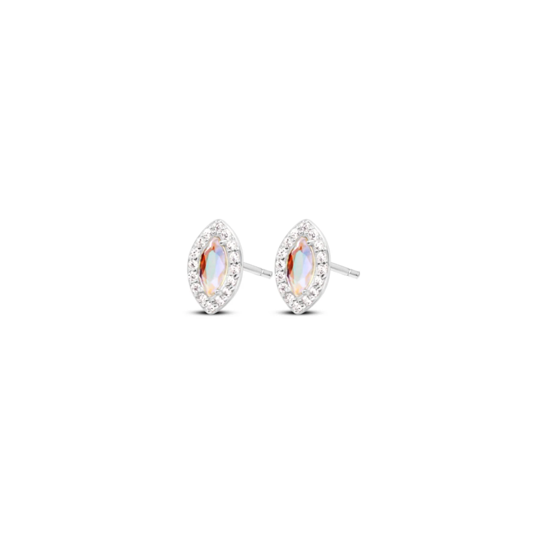 Picture of Good Eye Studs - SS - Angel Aura Quartz