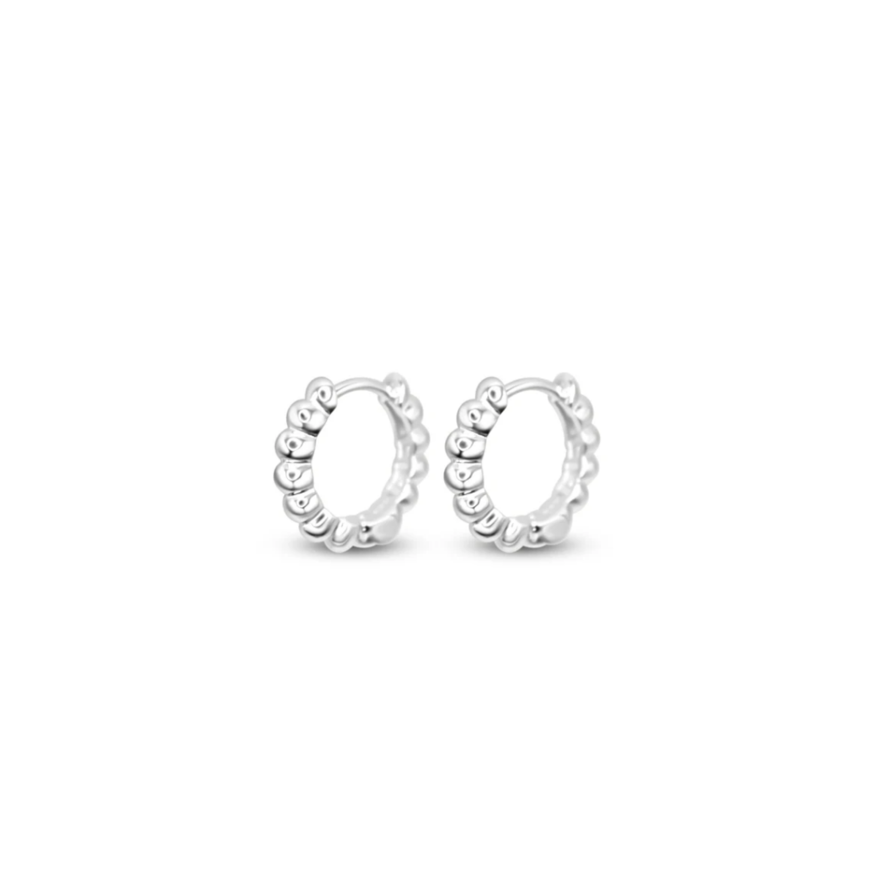 Picture of Beaded Hoops Medium - SS