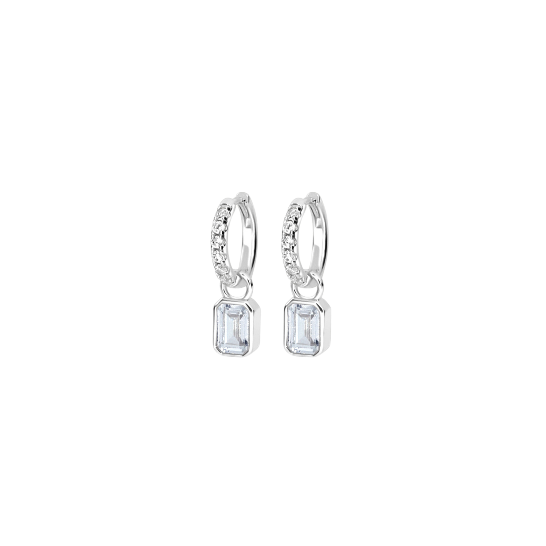 Picture of Mini Cushion Hoop - SS - White CZ