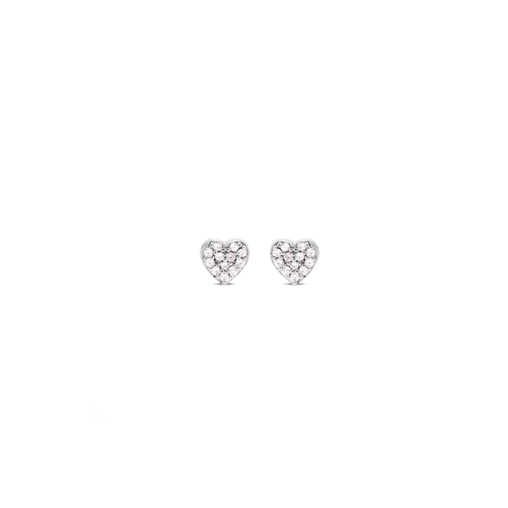 Picture of Pavé Heart Studs - SS
