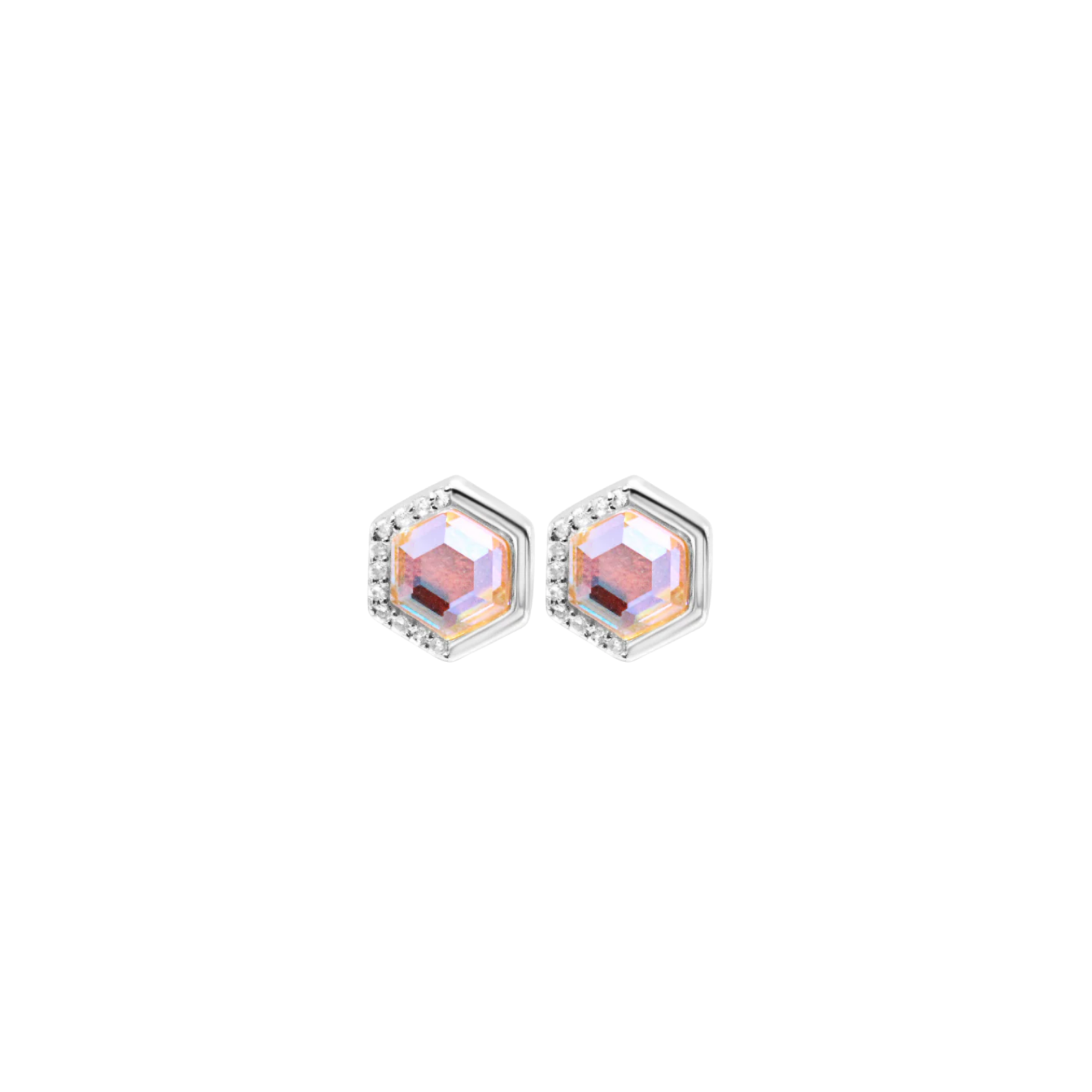 Picture of Stardust Stud Earrings - SS - Angel Aura Quartz
