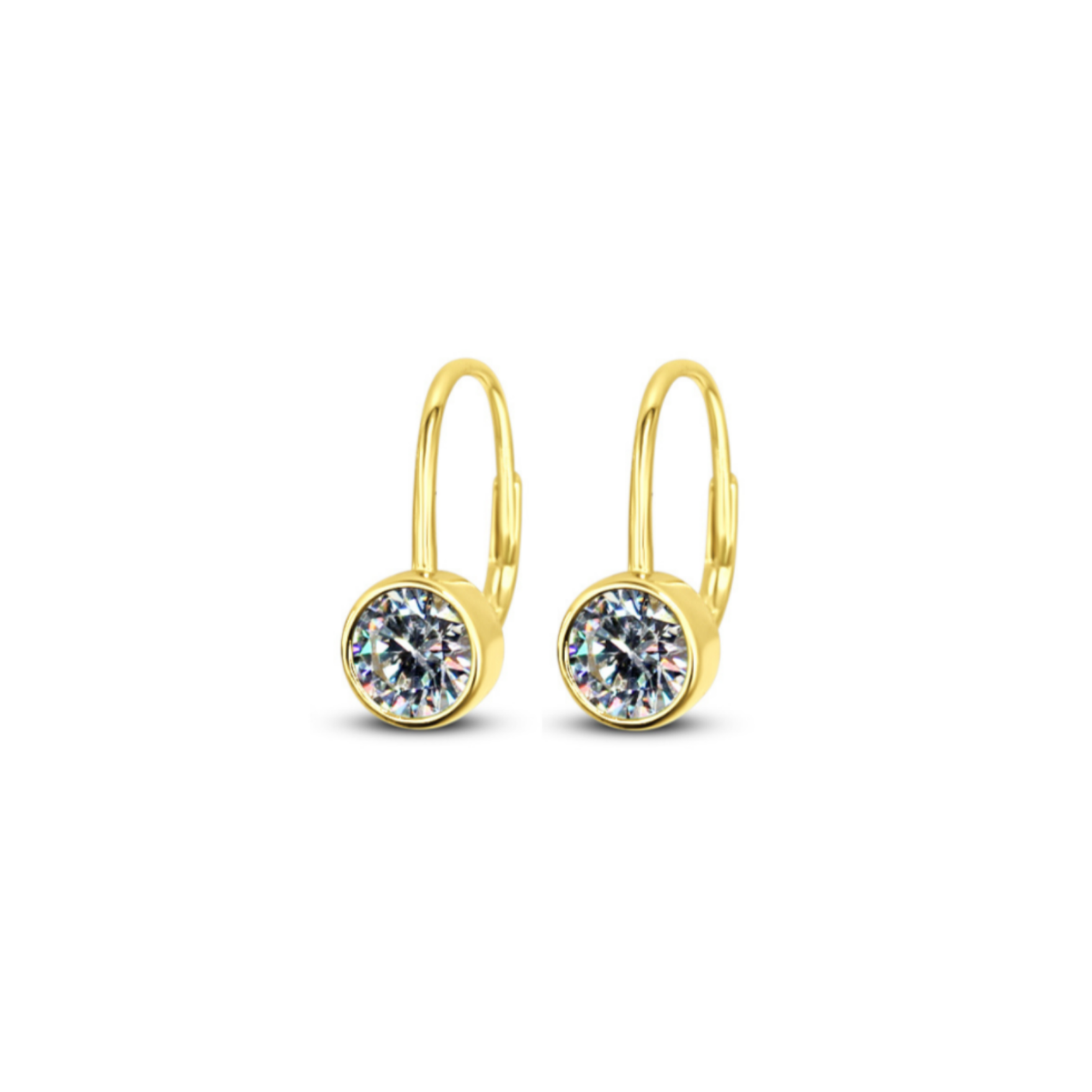 Picture of Chloe Leverbacks - 14K - White CZ