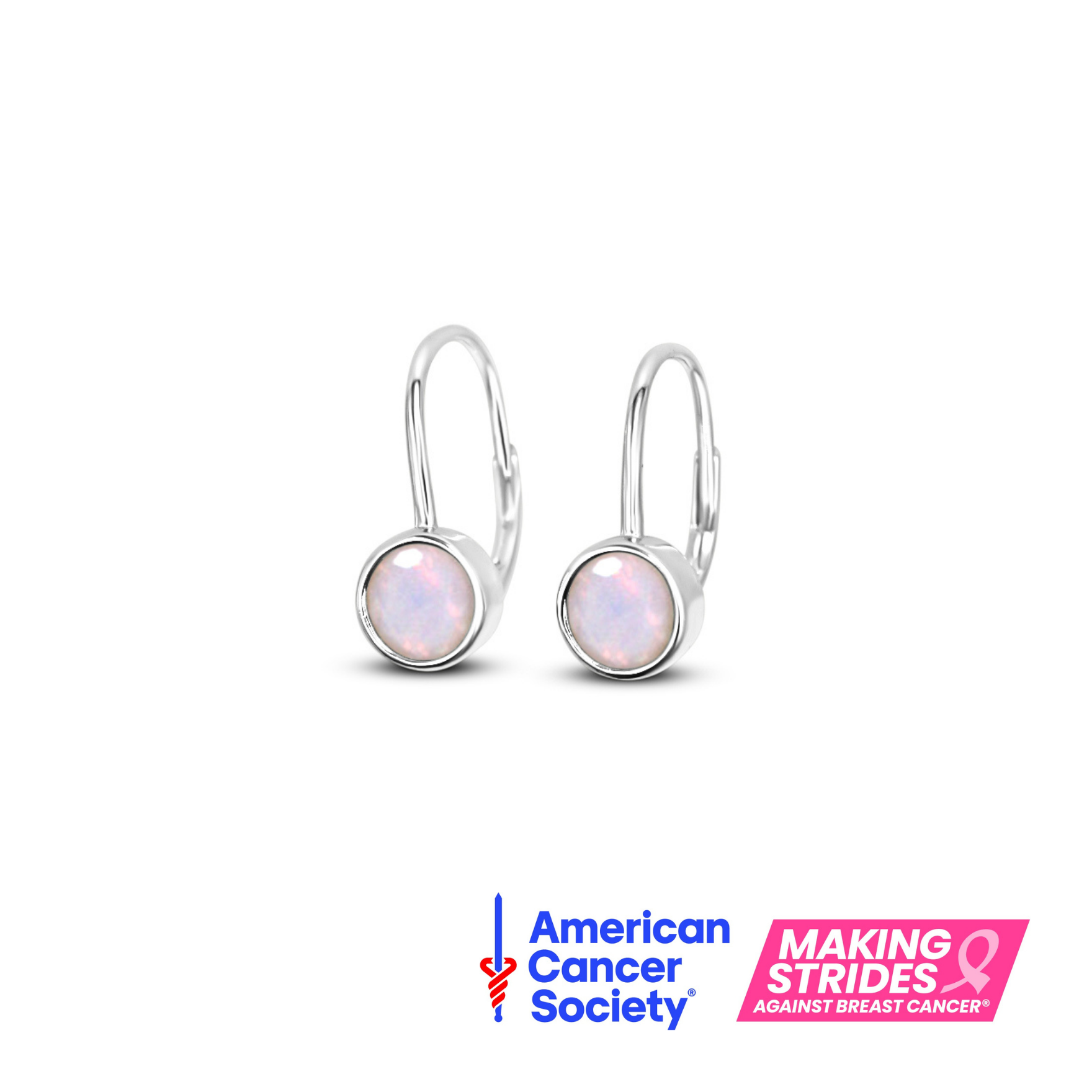 Picture of Chloe Leverbacks - SS - Pink Opal CZ