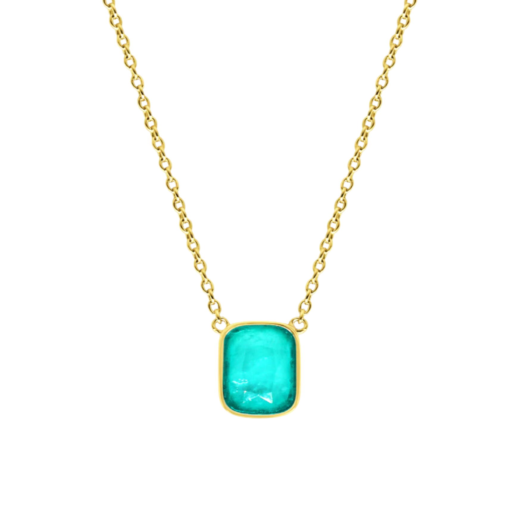 Picture of Cushion Necklace - 14K - Capri Dream