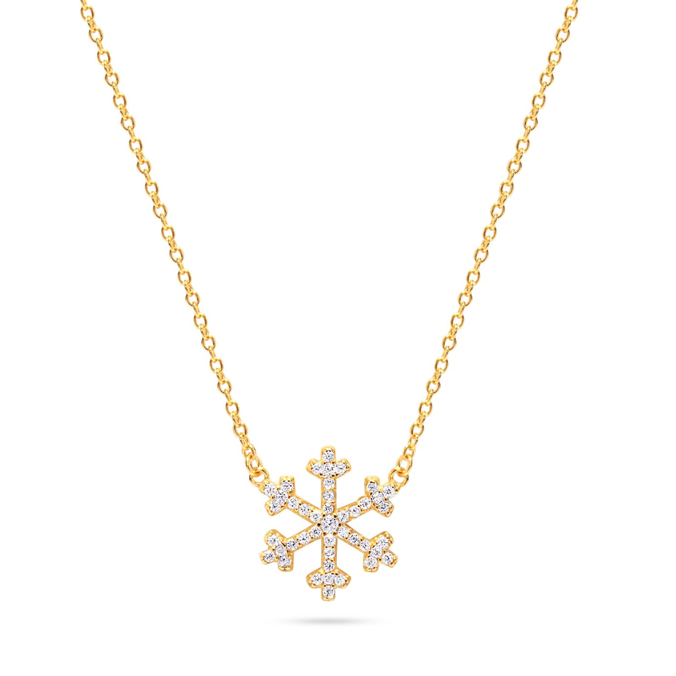 Picture of Snowflake Necklace - 14K