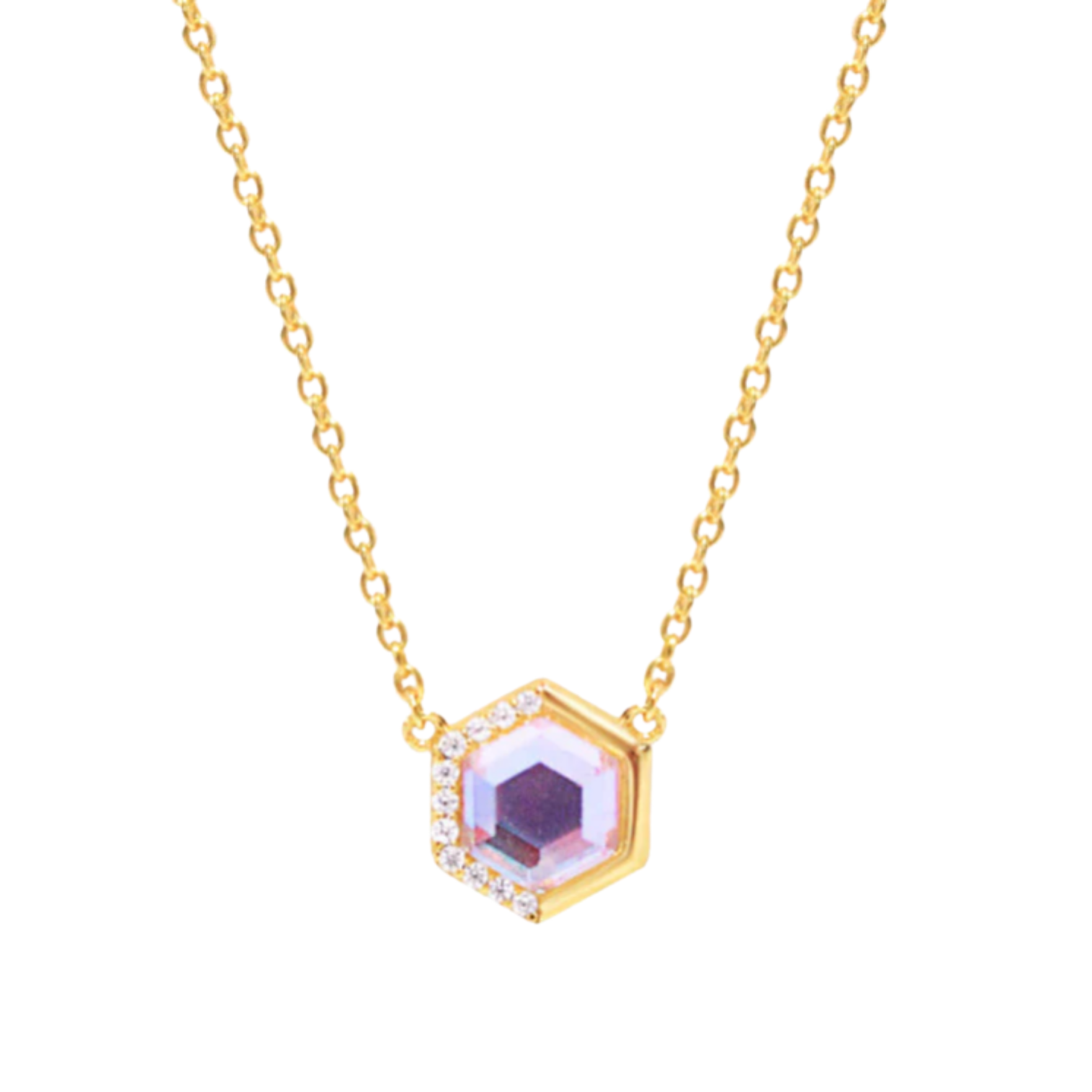 Picture of Stardust Necklace - 14K - Angel Aura Quartz