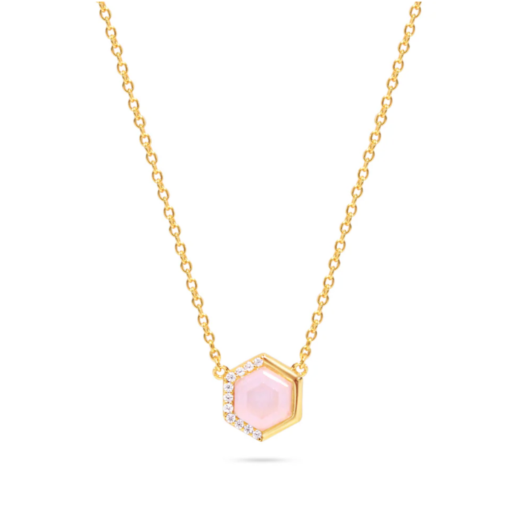 Picture of Stardust Necklace - 14K - Rose CZ