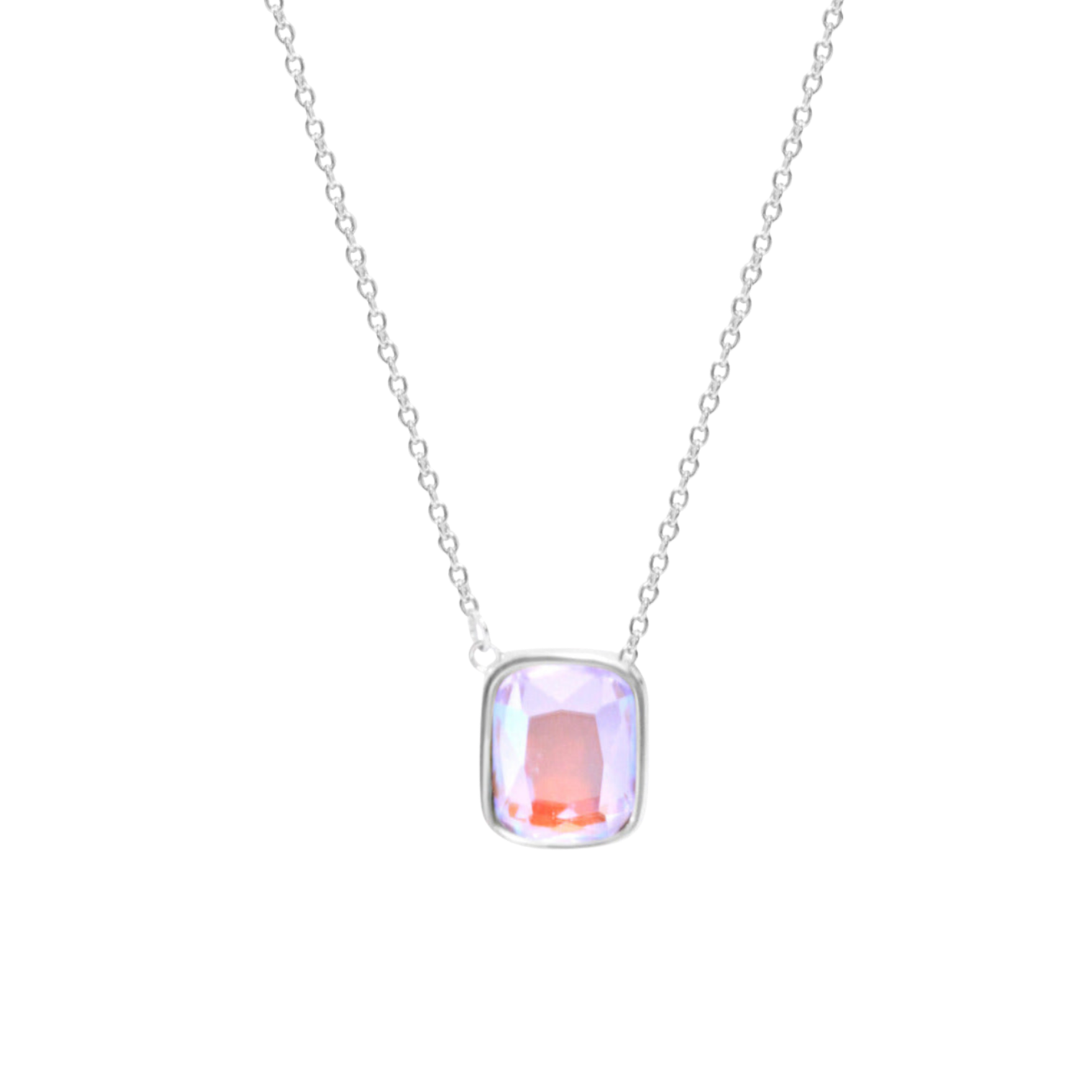 Picture of Cushion Necklace - SS - Angel Aura Quartz