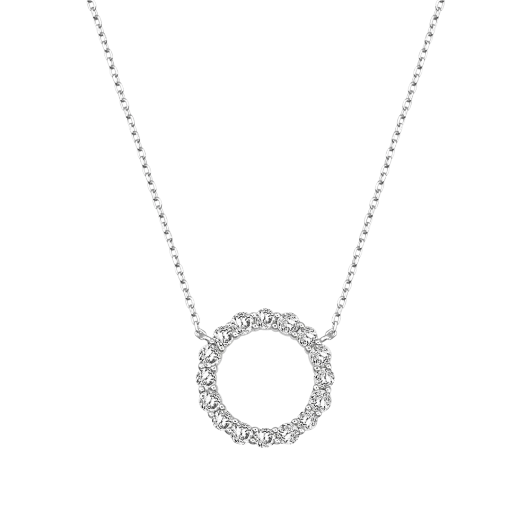 Picture of Infinity Necklace - SS - White CZ