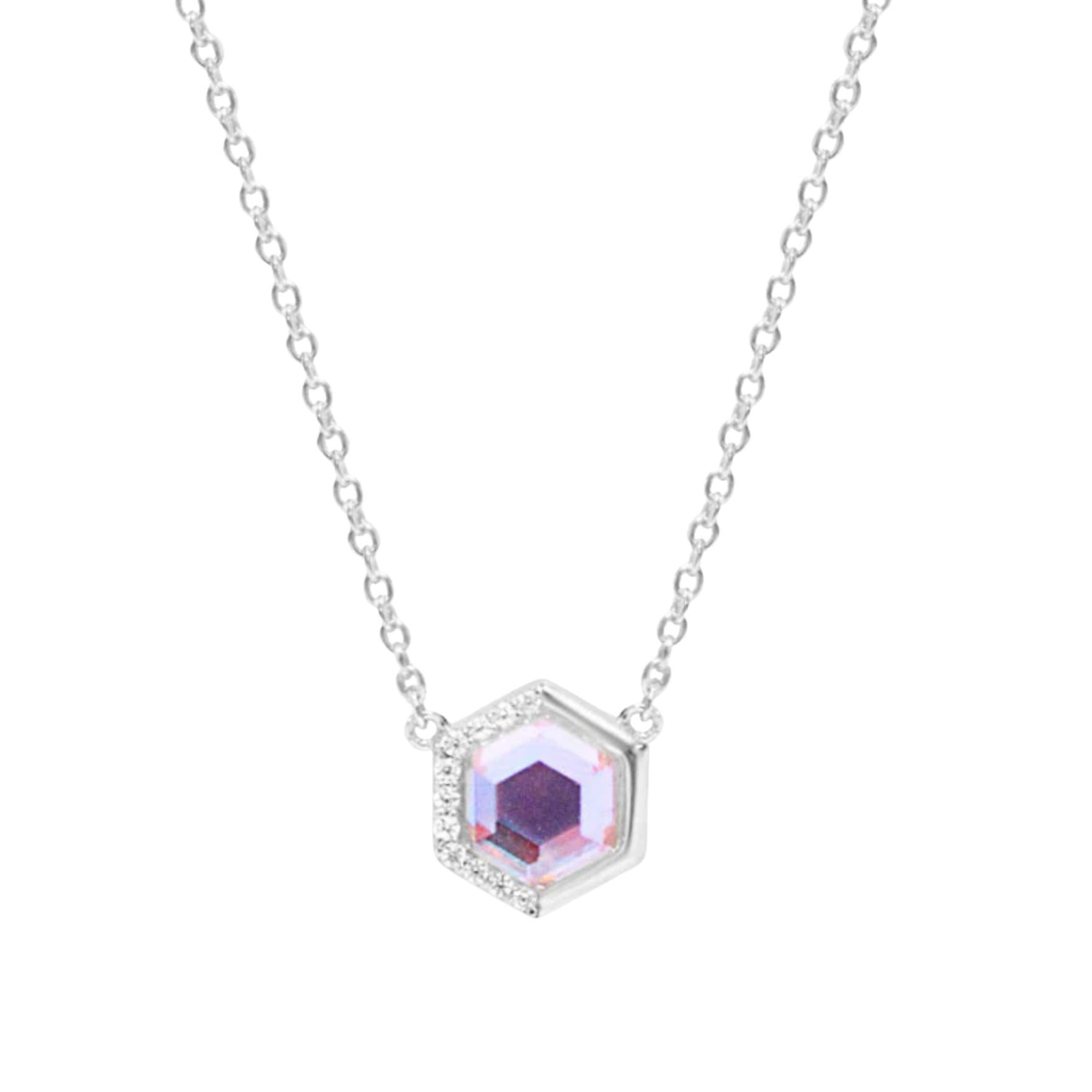 Picture of Stardust Necklace - SS - Angel Aura Quartz
