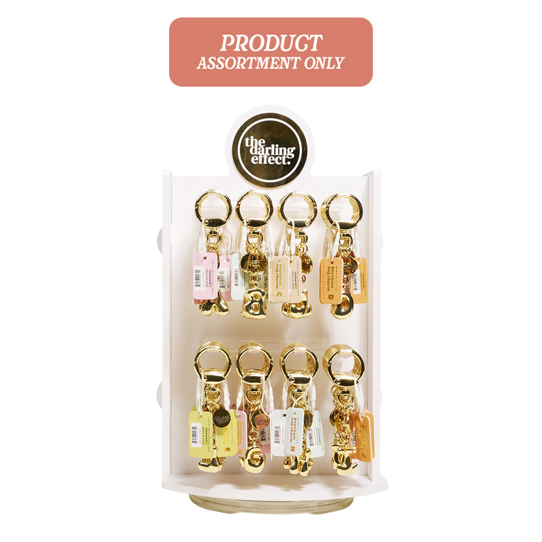 Picture of Bubble Letter Keychain Display Product Assortment-
