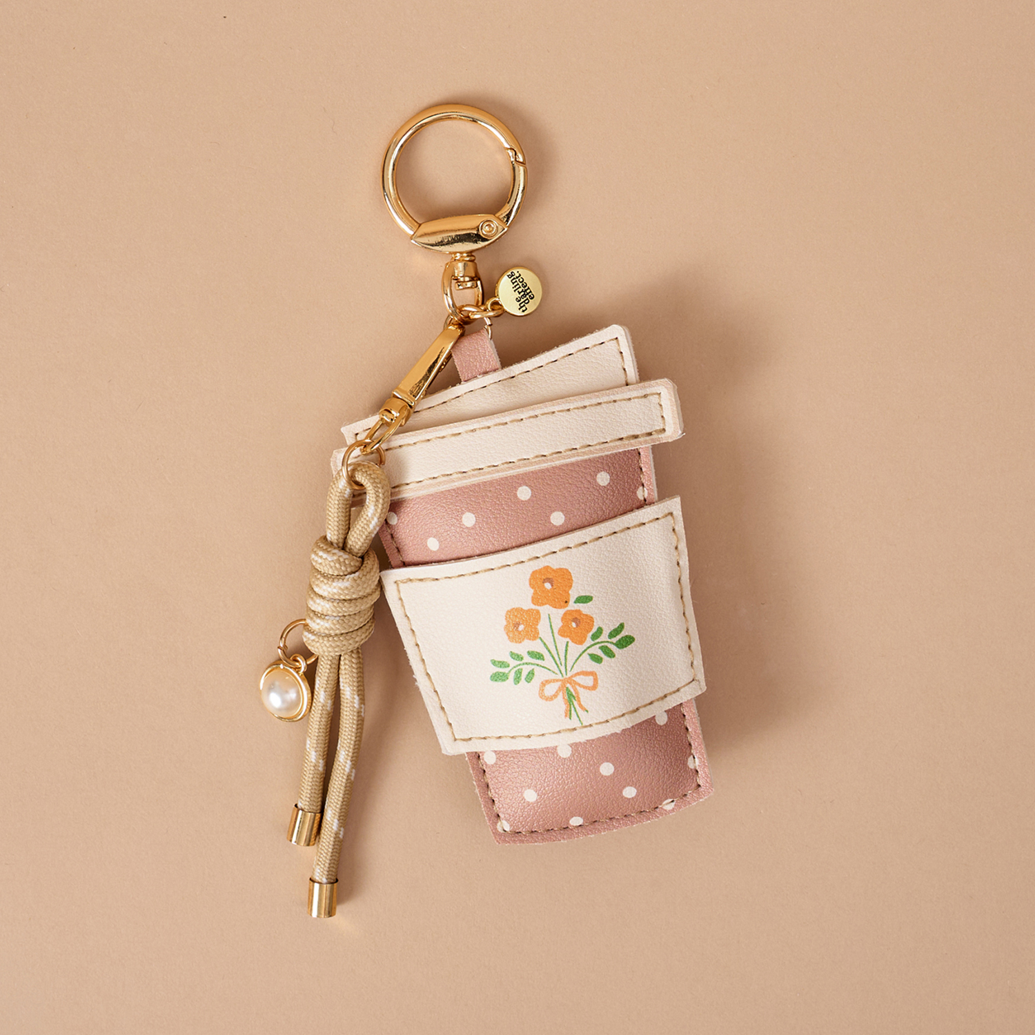 Picture of Vegan Leather Bag Charm-Coffee Run